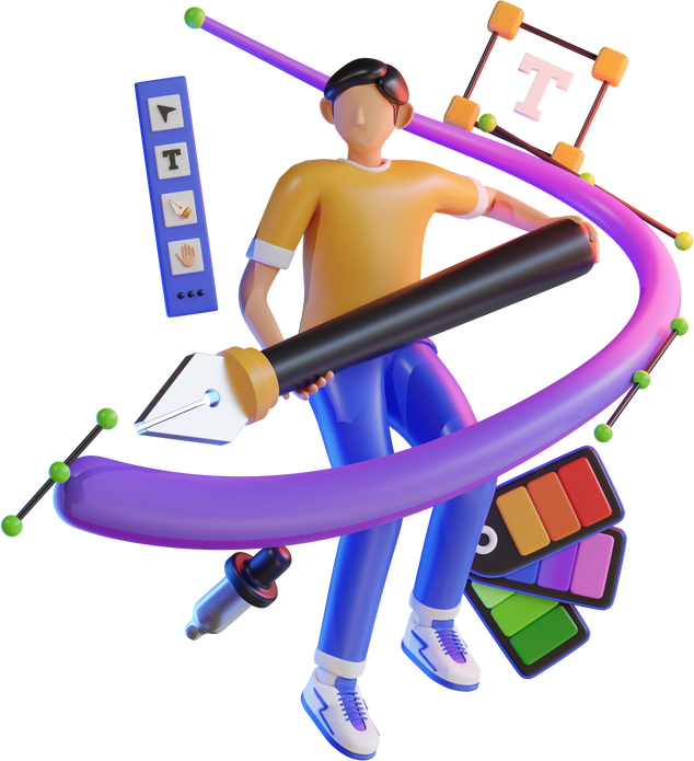 Graphic Designer 3D Illustration